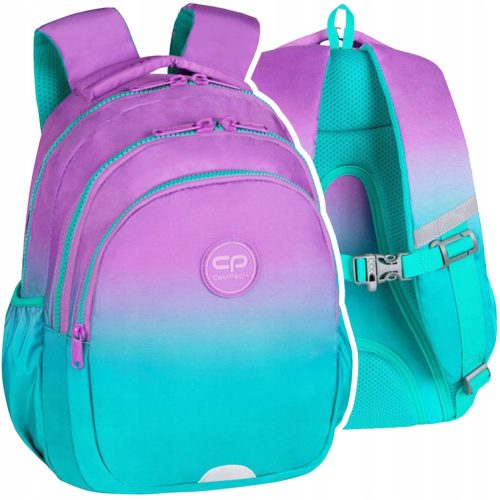 Coolpack Jerry Jugendrucksack in Gradient Blueberry - Perfekt organisiert und komfortabel
