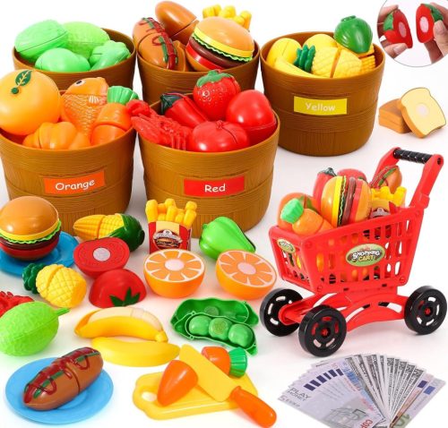  Spielzeugspiel zum Schneiden von Obst und Gemüse für Kinder