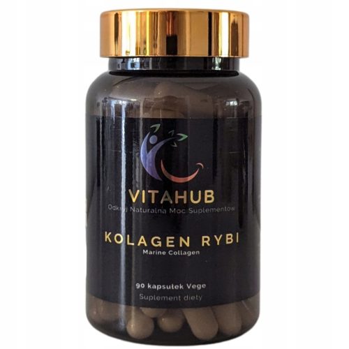 VitaHub Fischkollagen mit Hyaluronsäure 1040mg - Stütze für Haut, Gelenke und Knochen