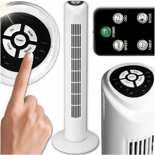  Carruzzo Exclusive Line Tower Fan 3in1 Aromasäulenventilator, weiß