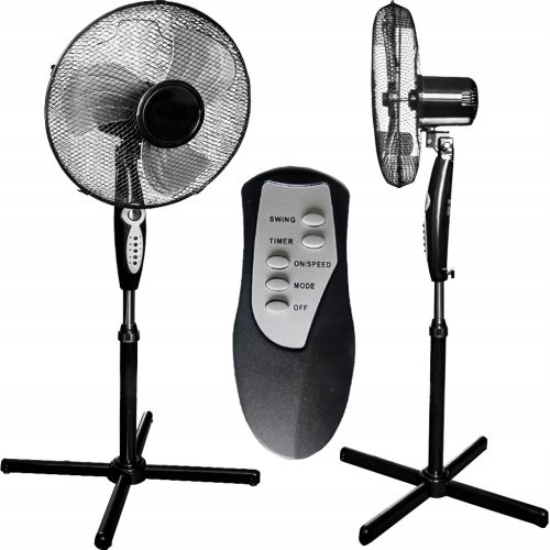  Prodigy.cat großer Standventilator mit Fernbedienung, 40 cm, schwarz