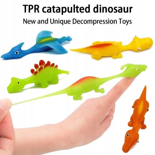  25-teiliges Dinosaurier-Fingerspielzeug mit Schleuder, nützliches Katapultspielzeug