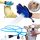  MODERNER HANDSCHUH ZUM WASCHEN, BADEN, KäMMEN, MASSAGE 2in1 TIERHUND + SCHLAUCH