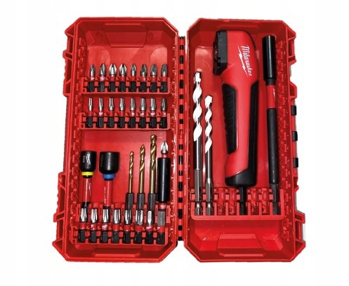  MILWAUKEE-SET SCHLAG-BITS, STECKNÜSSE, BOHRERBEFESTIGUNG, 35 ELEMENTE