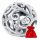  H154 Durchbrochene Perle mit Kristallen, silberne Charm-Perlen, 925er Silber