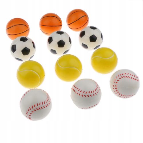 12 Stück weicher PU-Sportball zum Quetschen von Bällen