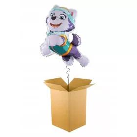    PAW PATROL Skye Ballon GEFÜLLT MIT HELIUM, GESCHENK IN EINER BOX