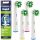 4x BRAUN ORAL-B CROSS ACTION ZAHNBÜRSTENKÖPFE, WEISS