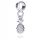  FRÜCHTE ANANAS Silberner Charm-Anhänger für modulare Armbänder, 925er Silber