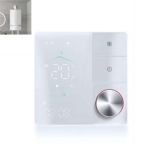  SMART WiFi Matter LCD-Thermostat für Kesselheizung 5A Weiß
