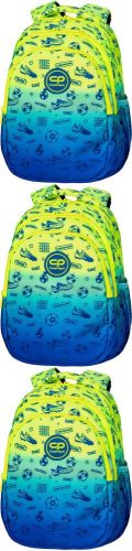Schulrucksack Jerry 21L Football 2T Gelb-Blau für Klasse 1