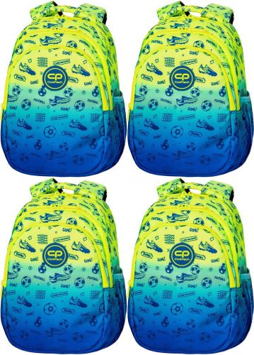 Schulrucksack Jerry 21L Football 2T für 1. Klasse in Gelb und Blau