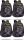 Schulrucksack CoolPack Sportlich Jugendlich Schwarz 3D