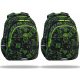 Schulrucksack Jerry 21L Game Night Schwarz Neon - Ideal für Anspruchsvolle Schüler
