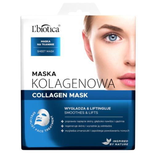  L'biotica Kollagen-Gesichtsmaske, glättend und straffend, 23 ml