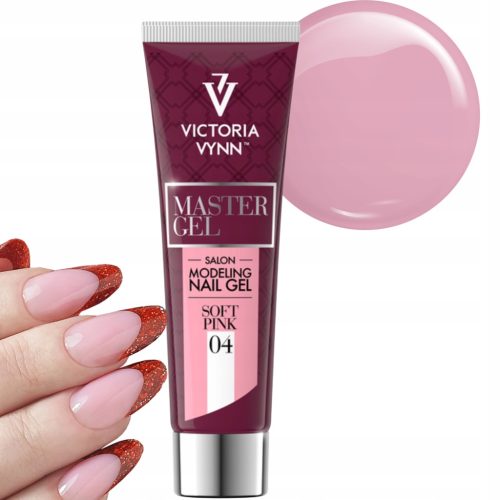  VICTORIA VYNN MASTER GEL ACRYL GEL FÜR VERLÄNGERUNGEN 04 Zartrosa 60 g