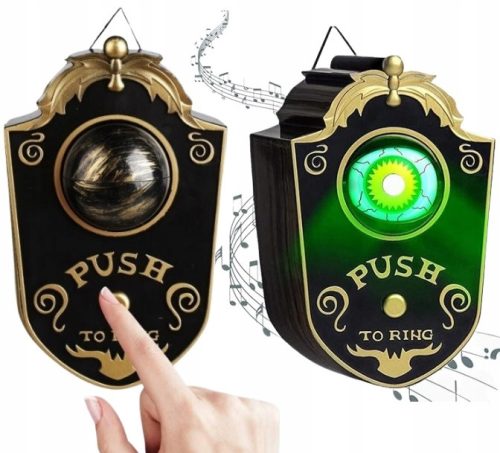  Augen-Türklingel, ein Auge, glitzernde Geräusche, Halloween-Ornament, Dekoration