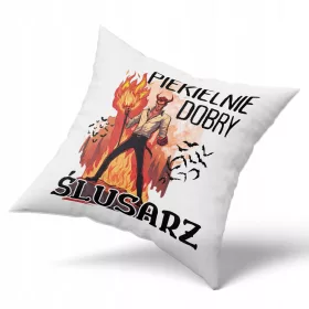    Kissen für Roman als Geschenk mit dauerhaftem Fotodruck, weiß