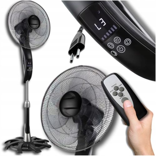  Dartmax CoolerX Bodenventilator schwarz