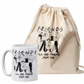  Set aus Baumwollrucksack + Tasse Friends Friends Series
