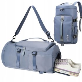    RUCKSACKTASCHE 2IN1 Fitnesstasche FÜR DAS GYM SPORTTASCHE Damen Herren