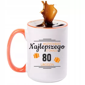    Große Tasse (440 ml) Geburtstagsgeschenk, zum achtzigsten Geburtstag, 80 Jahre