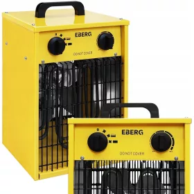    EBERG Elektroheizung, Gebläse, Heizkörper, Thermostat, Leistung 3 kW