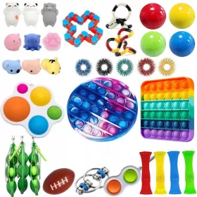  34 Set zusammendrückbare Anti-Stress-Squishy-Spielzeuge