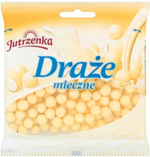 Jutrzenka Draże Mleczne, Zuckerdragees mit Milchfüllung, 12 x 80g