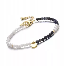  Mondstein-Saphir-Süßwasserperlen-Armband