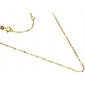    585er Goldkette, DIAMANT-WINKELGEWEBE, 45 cm, modisches Geflecht für ein Geschenk