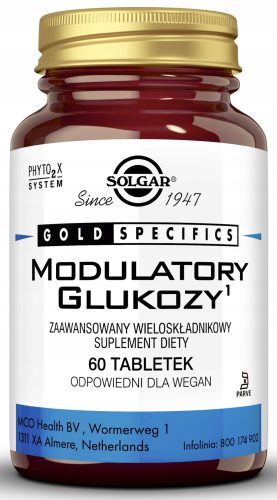 SOLGAR GLUKOSE MODULATOR - Zink & Chrom für optimalen Stoffwechsel, 60 Tabletten