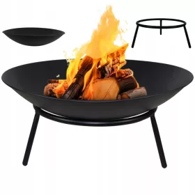    Gartenfeuer Palermo 60 cm für Lagerfeuer Grill Kessel Stahl schwarz