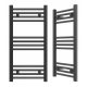  Granitan-Wasserbadheizkörper 273 W 400 x 800 mm schwarz