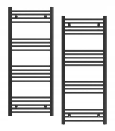  SCHWARZER BADEZIMMERHEIZKÖRPER HEIZKÖRPER 50x120 cm HEIZKÖRPEREINBAU 180° BRENO