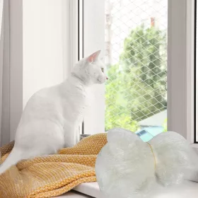    SCHUTZNETZ SICHERHEIT FÜR KATZEN CAT BALKON FENSTER TÜR TERRASSE 5x5m