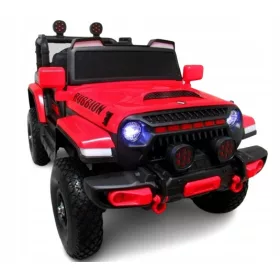    AUTO X7, 4x4-Antrieb, batteriebetriebenes Auto, Leder + Wippe, aufblasbare Räder mit Lagern