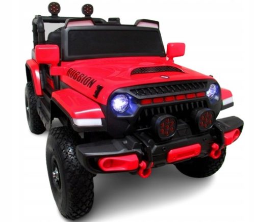  AUTO X7, 4x4-Antrieb, batteriebetriebenes Auto, Leder + Wippe, aufblasbare Räder mit Lagern