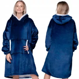  WARME ÜBERGRÖSSE SWEATSHIRTDECKE 2IN1 DICKE XXL PELZDECKE