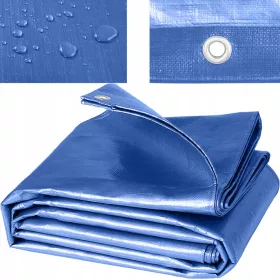   Verstärkte Schutzplane 8x12m, wasserfest und schimmelresistent für Außen und Innen