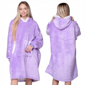   Decken-Sweatshirt, Übergröße, dickes Decken-Sweatshirt, XXL, Lila, Geburtstag, Weihnachten, Geschenk