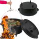  Hängetopf aus Gusseisen, ungarischer Jagdtopf, 9 l, für Lagerfeuergrill