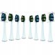  8x Köpfe für Seysso Carbon Basic White Daily, weiße Ersatzspitzen