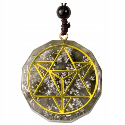  TALISMAN-HALSKETTE LABRADORIT-AMULETT-ANHÄNGER AUS KUPFER