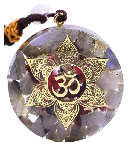  Halskette Talisman Labradorit Granat Geschenk