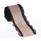  Jute mit Spitze. Natürliches und elegantes Juteband mit Spitze J5