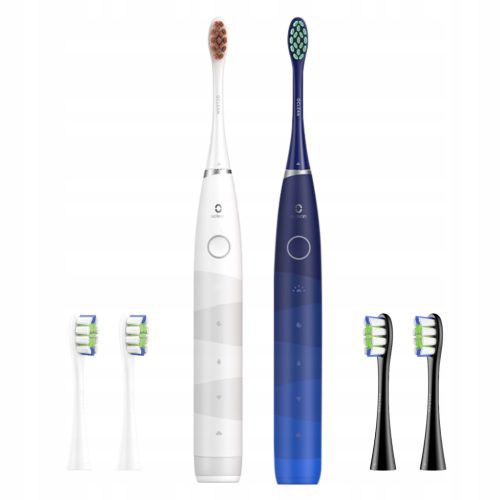  OCLEAN Flow Schallzahnbürste blau + weiß + 4 Aufsätze SET