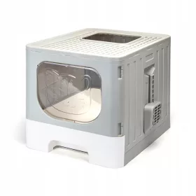    Große Katzentoilette mit Schublade XL mit halboffenem Filter. Bringen Sie eine Schaufel mit