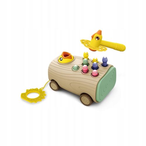  Arcade-Spiel Woodpecker Worm Striker 3in1 Kinderwagen-Puller für Babys