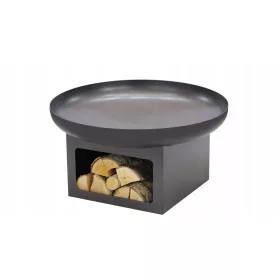  Gartenkamin mit Platz für Holz 80cm Durchmesser